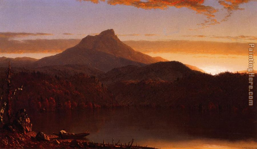 A Lake Twilight painting - Sanford Robinson Gifford A Lake Twilight art painting
